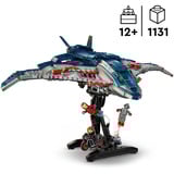 LEGO | Marvel 76325 Quinjet Avengers: Age of Ultron, Aereo Giocattolo dei Supereroi con Moto e 5 Minifigure, Idea Regalo 12+, Giochi di costruzione Aereo Giocattolo dei Supereroi con Moto e 5 Minifigure, Idea Regalo 12+, Set da costruzione, 12 anno/i, Plastica, 1131 pz, 1,64 kg