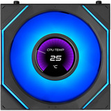Lian Li UNI FAN SL-INF LCD FLEX 120 Wireless, Ventola Nero