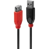 Lindy 42817 cavo USB USB 2.0 5 m USB A 0,48 Gbit/s Nero, Cavo di prolunga Nero, 5 m, USB A, USB A, USB 2.0, 0,48 Gbit/s, Nero