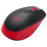 Logitech M190 mouse Ambidestro RF Wireless Ottico 1000 DPI Nero/Rosso, Ambidestro, Ottico, RF Wireless, 1000 DPI, Rosso