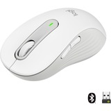 Logitech Signature M650 mouse Mano destra RF senza fili + Bluetooth Ottico 2000 DPI bianco, Mano destra, Ottico, RF senza fili + Bluetooth, 2000 DPI, Bianco