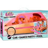 MGA Entertainment 3-in-1 Party Cruiser, veicolo da gioco Oro rosa/Rosa, L.O.L. Surprise! 3-in-1 Party Cruiser, Auto della bambola, 4 anno/i, Batterie richieste