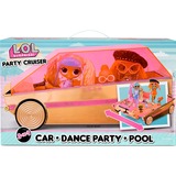 MGA Entertainment 3-in-1 Party Cruiser,  veicolo da gioco Oro rosa/Rosa, L.O.L. Surprise! 3-in-1 Party Cruiser, Auto della bambola, 4 anno/i, Batterie richieste