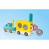 PLAYMOBIL Junior: Camion pazzo dei donut con funzione di impilamento e ordinamento, Giochi di costruzione 