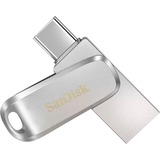 SanDisk Ultra Dual Drive Luxe unità flash USB 64 GB USB Type-A / USB Type-C 3.2 Gen 1 (3.1 Gen 1) Acciaio inossidabile argento, 64 GB, USB Type-A / USB Type-C, 3.2 Gen 1 (3.1 Gen 1), 150 MB/s, Girevole, Acciaio inossidabile