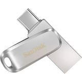 SanDisk Ultra Dual Drive Luxe unità flash USB 64 GB USB Type-A / USB Type-C 3.2 Gen 1 (3.1 Gen 1) Acciaio inossidabile, Chiavetta USB argento, 64 GB, USB Type-A / USB Type-C, 3.2 Gen 1 (3.1 Gen 1), 150 MB/s, Girevole, Acciaio inossidabile