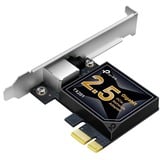 TP-Link TX201 scheda di rete e adattatore Interno Ethernet 2500 Mbit/s Interno, Cablato, PCI Express, Ethernet, 2500 Mbit/s, Nero, Grigio