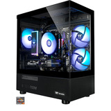 Thermaltake PC-000092-DE, PC Gaming Nero/trasparente