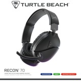 Turtle Beach Recon 70 Auricolare Cablato A Padiglione Gaming Nero, Cuffia da gioco Nero, Cablato, 20 - 20000 Hz, Gaming, Auricolare, Nero