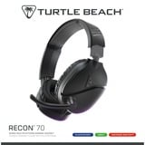 Turtle Beach Recon 70 Nero PlayStation Cuffie da Gioco Multipiattaforma for PS5, PS4, Xbox Series X o S, Xbox One, PC e Mobile, Cuffia da gioco Nero, PS4, Xbox Series X o S, Xbox One, PC e Mobile, Cablato, 20 - 20000 Hz, Gaming, Auricolare, Nero