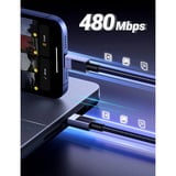 UGREEN Cavo di ricarica rapida USB-C a USB-C 100W PD 3.0 Nero