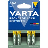 VARTA 56813 101 404 batteria per uso domestico Batteria ricaricabile Mini Stilo AAA Nichel-Metallo Idruro (NiMH) Batteria ricaricabile, Mini Stilo AAA, Nichel-Metallo Idruro (NiMH), 1,2 V, 4 pz, 800 mAh