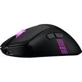ASUS ROG Keris II Origin BLK mouse Gaming Mano destra RF Wireless + Bluetooth + USB Type-A Ottico 42000 DPI, Mouse da gioco Nero, Mano destra, Ottico, RF Wireless + Bluetooth + USB Type-A, 42000 DPI, Nero