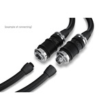 Alphacool ES Schnellverschluss BLH1A PushIn Set AG-AG, Connessione Nero (opaco)/cromo