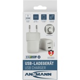 Ansmann Home Charger HC120PD-mini, 20 Watt, Caricabatterie bianco