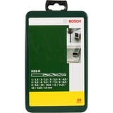 Bosch 2 607 019 446 punta per trapano 25 pz, Drill bit set verde, Trapano, Acciaio a rapida velocità rullato (HSS-R), B0012RW4OU, 400 mm, 450 mm, 250 mm