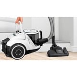Bosch Serie 6 BGC41XALL aspirapolvere a traino 2,4 L Secco 700 W Senza sacchetto bianco, 700 W, Secco, Senza sacchetto, 2,4 L, 68 dB, Bianco