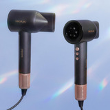 Cecotec IoniCare Rockstar Nano IonTech, Asciugacapelli Nero/Oro rosè
