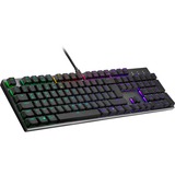 Cooler Master QuickFire SK652 tastiera USB QWERTZ Tedesco Nero, Grigio canna di fucile/Nero, Full-size (100%), USB, Interruttore a chiave meccanica, QWERTZ, LED RGB, Nero, Grigio