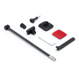 DJI Osmo 360 kit di montaggio casco per terza persona, Supporto Nero