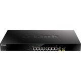 D-Link DMS-1100-10TP switch di rete Gestito L2 2.5G Ethernet (100/1000/2500) Supporto Power over Ethernet (PoE) 1U Nero Gestito, L2, 2.5G Ethernet (100/1000/2500), Supporto Power over Ethernet (PoE), Montaggio rack, 1U