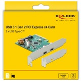 DeLOCK 90397 scheda di interfaccia e adattatore Interno USB 3.2 Gen 1 (3.1 Gen 1) PCIe, USB 3.2 Gen 1 (3.1 Gen 1), A basso profilo, PCIe 3.0