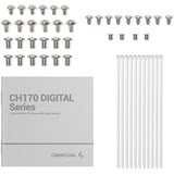 DeepCool CH170 DIGITAL, Chassis Tower bianco