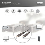 Digitus AK-330127-200-S, Cavo Nero