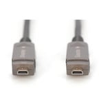 Digitus Cavo ibrido in fibra ottica HDMI / Micro HDMI AOC, UHD 4K Nero