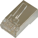 Digitus Connettori modulari CAT.6 per cavo rotondo, schermati, 100 pezzi, Spina 
