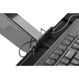 Digitus Postazione di lavoro flessibile per lavorare in piedi o seduti, montaggio a parete, schermo singolo, Base per monitor Nero, montaggio a parete, schermo singolo, 8 kg, 43,2 cm (17"), 81,3 cm (32"), 100 x 100 mm, Regolazione altezza, Nero