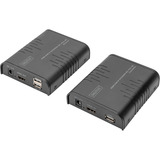 Digitus Set extender KVM IP HDMI Full HD, Switch KVM Nero