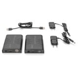Digitus Set extender KVM IP HDMI Full HD, Switch KVM Nero