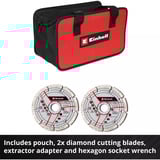 EINHELL Fresatrice per scanalature murali professionale a batteria TP-MA 36/30 Li BL-Solo, 36 Volt (2x18V), Strumento rosso/Nero