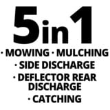 EINHELL GE-CM 36/47 S HW Li Batteria Nero, Rosso, Rasaerba rosso/Nero, 47 cm, 3 cm, 6,5 cm, 700 m², 75 L, 3300 Giri/min