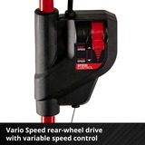 EINHELL GE-CM 36/47 S HW Li Batteria Nero, Rosso, Rasaerba rosso/Nero, 47 cm, 3 cm, 6,5 cm, 700 m², 75 L, 3300 Giri/min