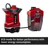 EINHELL Power X-Change Pompa per acqua sporca a batteria GE-DP 18/25 Li - Solo, 18 Volt, Pompe immersione e pressione rosso/Nero