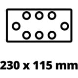 EINHELL TE-OS 18/230 Li-Solo, 4460720, Levigatrice orbitale rosso/Nero