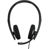EPOS ADAPT 160T USB II Auricolare Cablato A Padiglione Ufficio USB tipo A Nero, Headset Nero, Cablato, Ufficio, 20 - 20000 Hz, 136 g, Auricolare, Nero