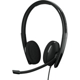 EPOS | SENNHEISER ADAPT 160T USB II Auricolare Cablato A Padiglione Ufficio USB tipo A Nero Nero, Cablato, Ufficio, 20 - 20000 Hz, 136 g, Auricolare, Nero