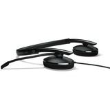 EPOS | SENNHEISER ADAPT 160T USB II Auricolare Cablato A Padiglione Ufficio USB tipo A Nero Nero, Cablato, Ufficio, 20 - 20000 Hz, 136 g, Auricolare, Nero