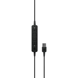 EPOS | SENNHEISER ADAPT 160T USB II Auricolare Cablato A Padiglione Ufficio USB tipo A Nero Nero, Cablato, Ufficio, 20 - 20000 Hz, 136 g, Auricolare, Nero