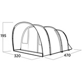 Easy Camp 120497 Skarvan 5, Tenda grigio