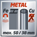 Einhell TC-MD 50 multirilevtore digitale Cavo in tensione, Metallo, Legno rosso/Nero, 6F22, 9 V, 1 min, 150 g, 365 mm, 220 mm