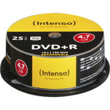 Intenso DVD+R 4.7GB, 16x 4,7 GB 25 pz, Supporti vergini DVD 16x, DVD+R, 120 mm, Scatola per torte, 25 pz, 4,7 GB