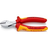 KNIPEX X-Cut Pinze da taglio diagonale giallo, Pinze da taglio diagonale, Acciaio al cromo vanadio, Plastica, Rosso/Arancione, 16 cm, 175 g