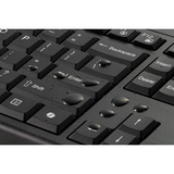 Kensington Set per desktop ricaricabile KM270 EQ - Wireless, Set desktop Nero, Wireless, RF senza fili + Bluetooth, Interruttore a chiave a membrana, QWERTZ, Nero, Mouse incluso