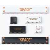 Keychron Keycap artigianale Enter in lega di alluminio, copritasto bianco/Orange