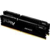 Kingston FURY FURY Beast 64GB 6000MT/s DDR5 CL30 DIMM (Kit of 2) Black EXPO, Memoria Nero, 64 GB, 2 x 32 GB, DDR5, 288-pin DIMM, Nero