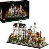 LEGO Architecture 21063 Castello di Neuschwanstein, Kit di Modellismo da Esposizione per Adulti, Regalo per Fan dei Monumenti, Giochi di costruzione Kit di Modellismo da Esposizione per Adulti, Regalo per Fan dei Monumenti, Set da costruzione, 18 anno/i, Plastica, 3455 pz, 3,57 kg